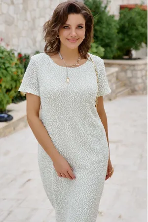 Платье Vittoria Queen 28693пл молочно-салатовый