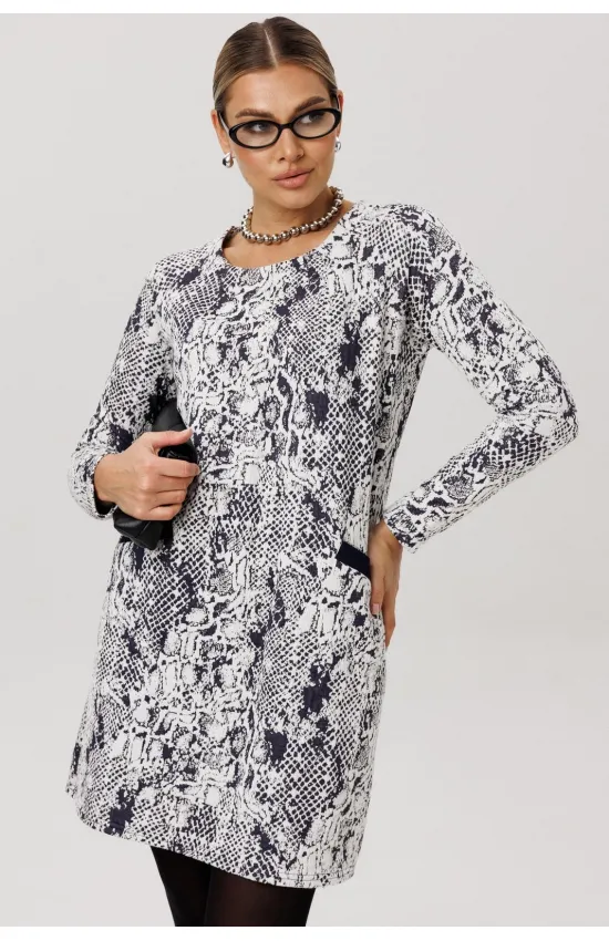 Платье Anelli 1750 Белая змея