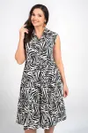 Платье Alani 2361 черный+белый