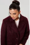 Пальто Mislana 1148 бордовый Пальто Mislana 1148 бордовый