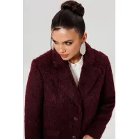 Пальто Mislana 1148 бордовый