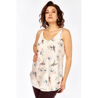 Блузка Avenue 0346 молочный, дизайн птички Блузка Avenue 0346 молочный, дизайн птички