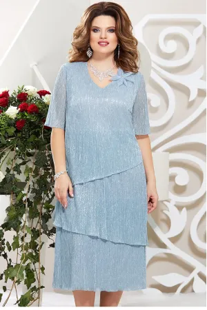 Платье Mira Fashion 4710-7 голубой Платье Mira Fashion 4710-7 голубой