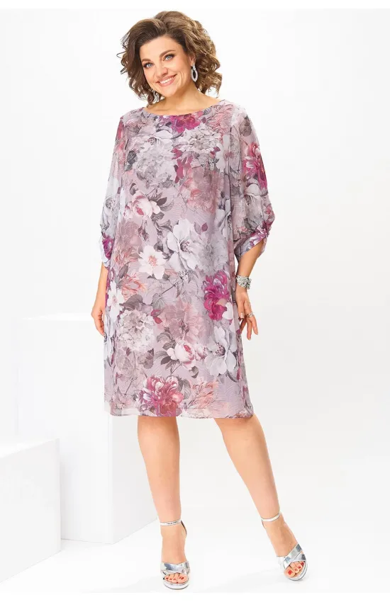 Платье Romanovich 1-2792 розовые цветы