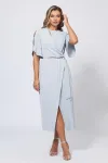 Платье Bazalini 5059 серо-голубой