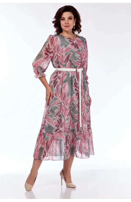 Платье Moda-Versal 2483 бирюзово-коралловый