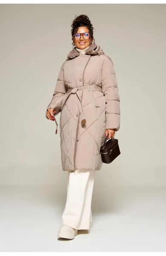 Пальто Beautiful & Free 8024 капучино