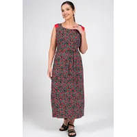 Платье Alani 2354 черный+красный и белый