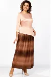 Платье Mira Fashion 5620 оттенки бежевого