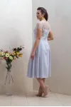 Платье Condra Deluxe 4297 Серый-молочный
