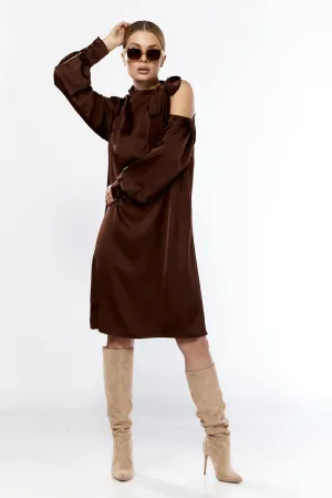 Платье Talia Fashion 437 коричневый