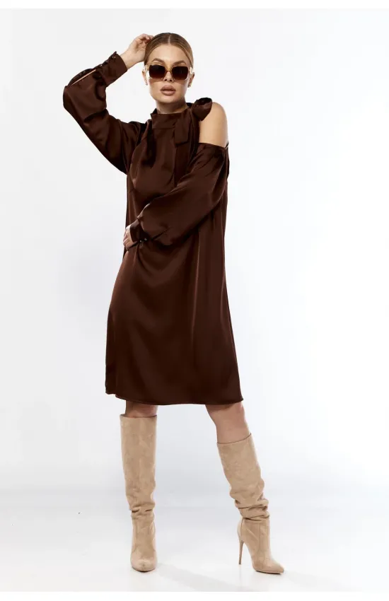Платье Talia Fashion 437 коричневый
