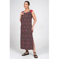 Платье Alani 2354 черный+красный и белый