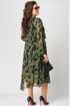 Платье Eva Grant 7122A принт олива Платье Eva Grant 7122A принт олива
