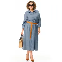 Платье Карина Делюкс М-1369 деним