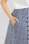 Юбка Mirolia 1301 синяя графика