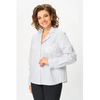 Блузка Svetlana Style 2168 голубая полоска