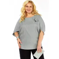 Блузка Элль-Стиль 2436а серый