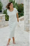 Платье Vittoria Queen 28693пл молочно-салатовый Платье Vittoria Queen 28693пл молочно-салатовый