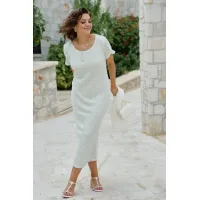 Платье Vittoria Queen 28693пл молочно-салатовый