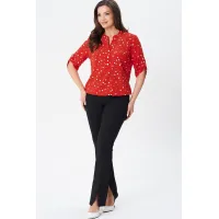 Блузка Modema 728-5 горох на красном