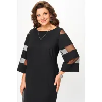 Платье Карина Делюкс М-1368 черный