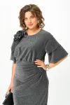 Платье Mira Fashion 5628 серый Платье Mira Fashion 5628 серый
