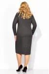 Платье Линия-Л Б-2072 темно-серый Платье Линия-Л Б-2072 темно-серый