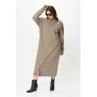 Платье Sova 11255 серый песок