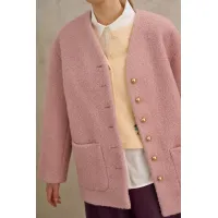 Пальто Lokka 1719 розовый