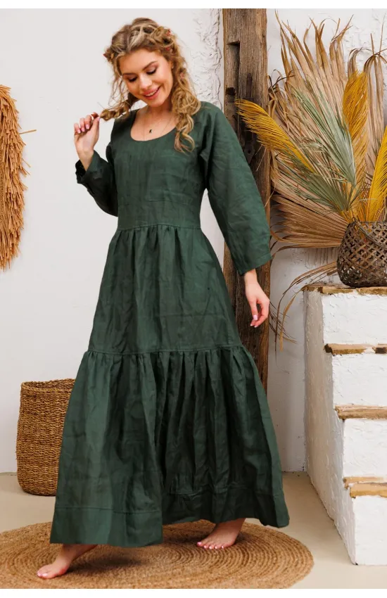 Платье Амулет 9922 изумруд 170