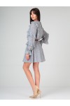 Платье Your Size 2129/164 Серо-голубой в цветы
