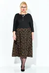 Платье Anastasia 1309 Черный+принт