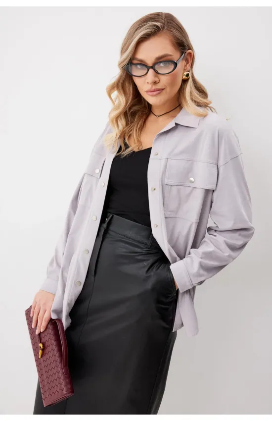 Блузка Kaloris 2252-1 серый