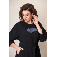 Платье Volna 1271 черно-синий