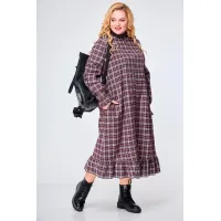 Платье Anelli 977 бордо