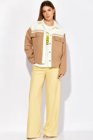 Брюки Laikony L-942-2 сливочный