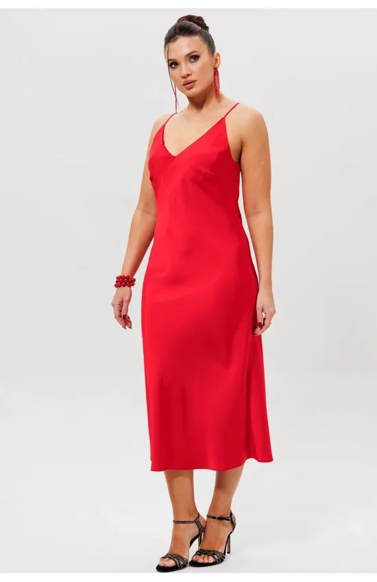 Платье Mislana 1158 красный