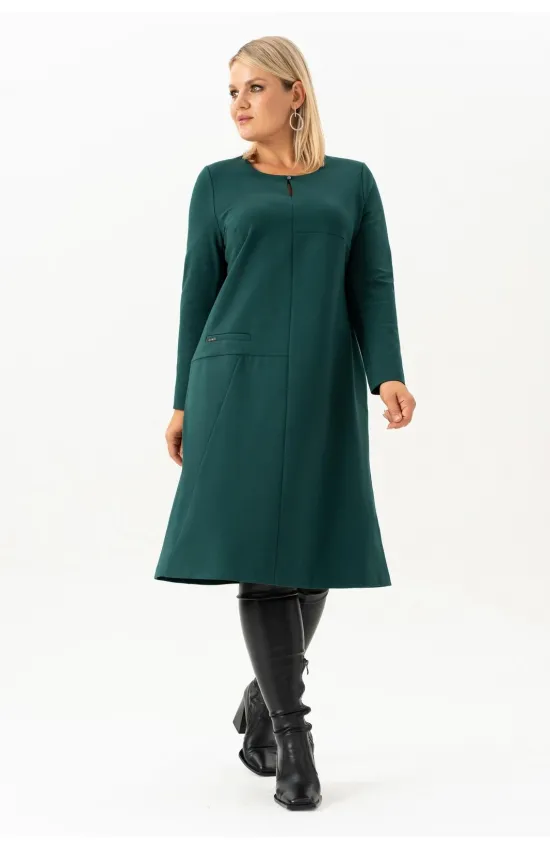 Платье Algranda 4094-4 изумрудный