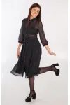 Платье I3I Fashion 102/1 черное в белый горошек