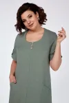 Платье Algranda 3976-4 Серо-зеленый