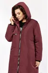 Пальто Lady Secret 5018-1 Бордовый  матовый