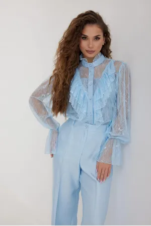 Блузка Vesnaletto 4376 голубой