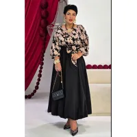 Платье Vittoria Queen 27623 черный, бежевый