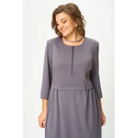 Платье Орхидея Люкс 1619 Перламутрово-ежевичный