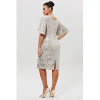 Платье Mislana 1037/1 серебро