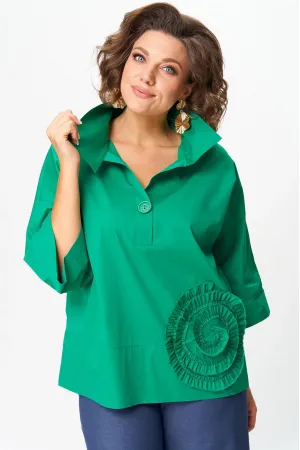 Блузка Michel Chic 786/1 изумрудный