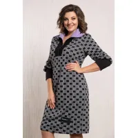 Платье Avanti 124-1 чёрно-лавандовый