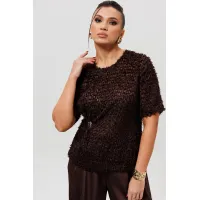 Блузка Mislana 1280 шоколад