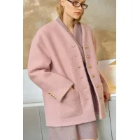 Пальто Lokka 1719 розовый